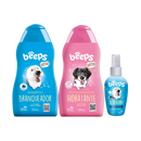 Kit Beeps Blueberry Shampoo Branqueador, Condicionador e Colônia para Pets