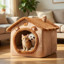 Casinha Plush com Telhado para Pet
